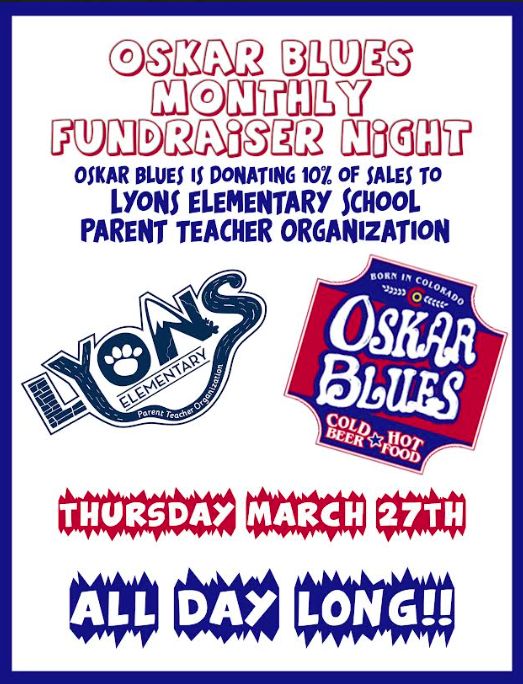 PTO OSKAR BLUES FUNDRAISER
